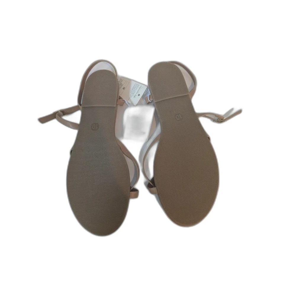Women's Alexandra Strappy Sandals - A New Day - Tan Size 10